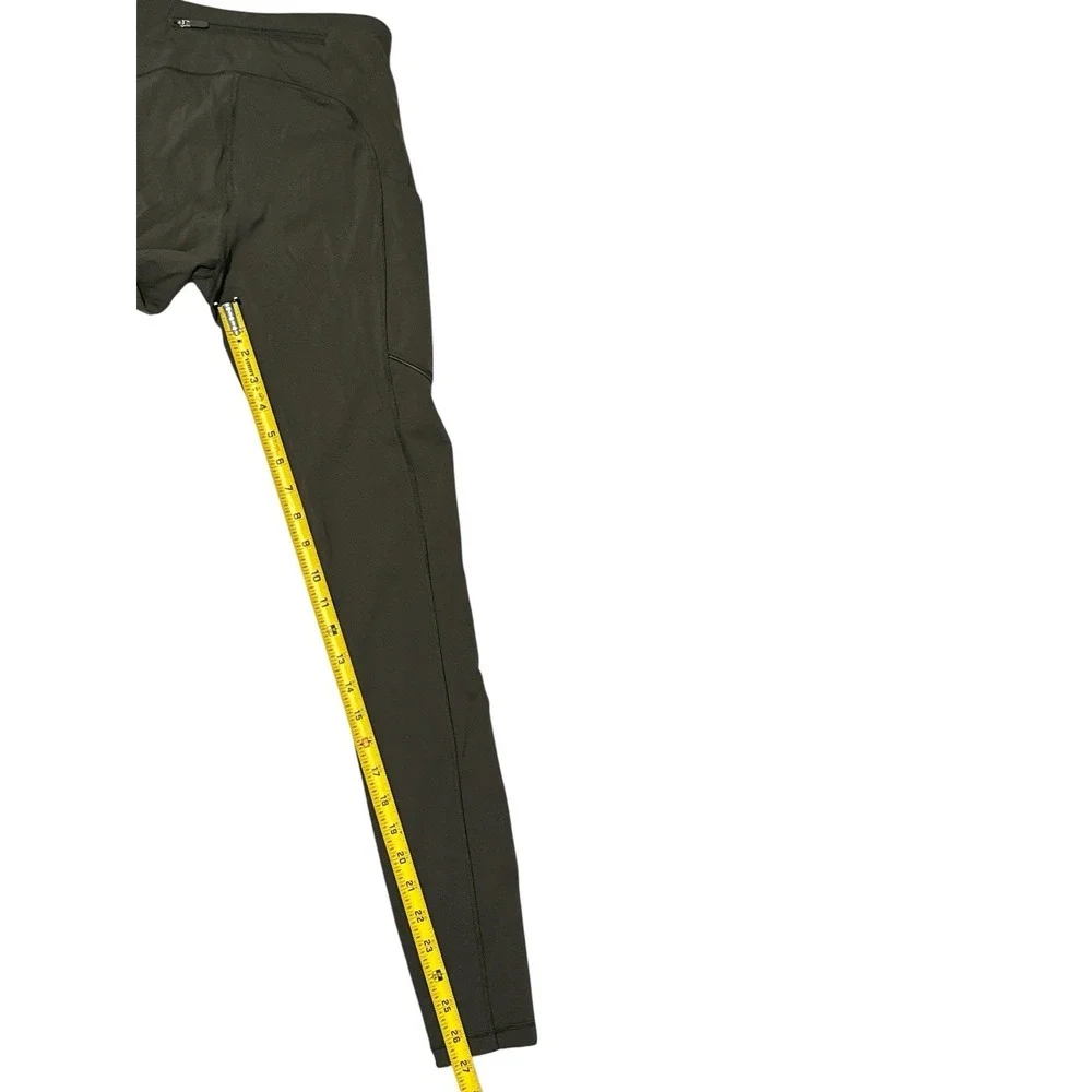 Lululemon Women's Olive Green Leggings W/ Pockets & Waist Tie Size‎ 4